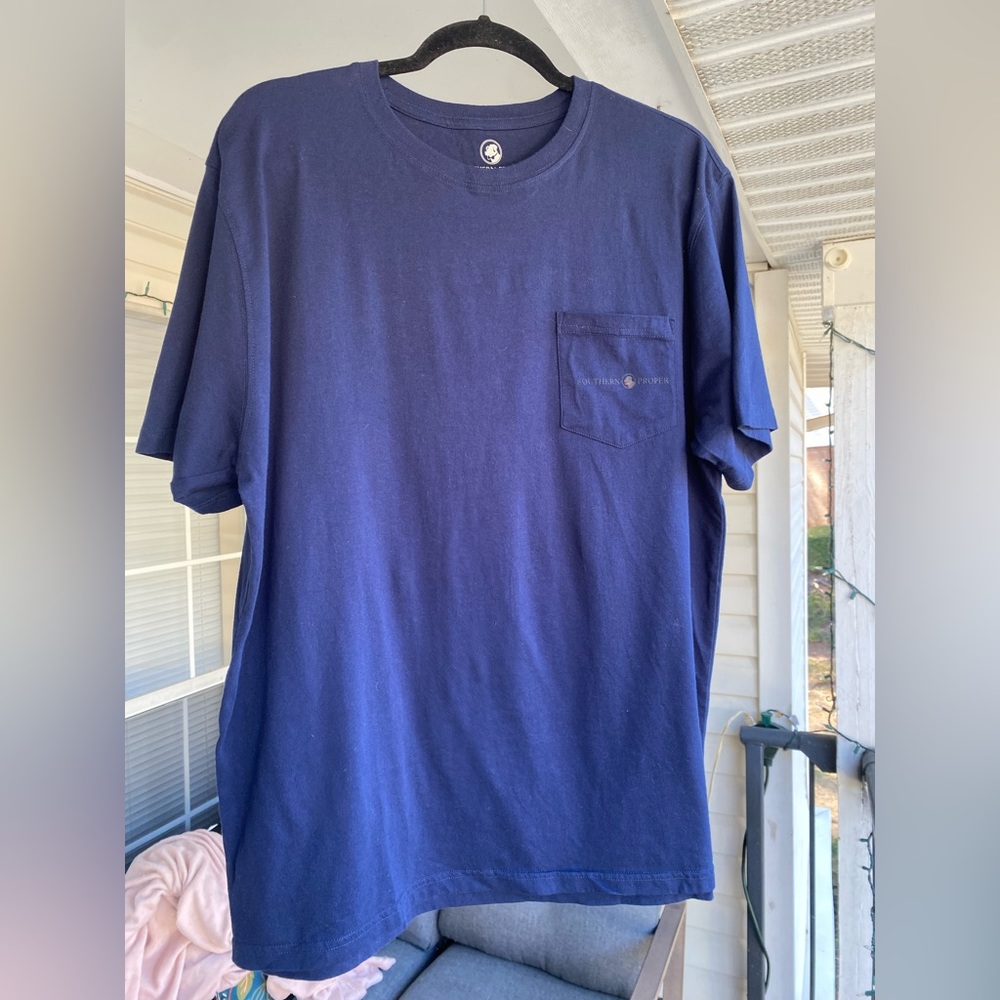 Navy southern proper pocket shirt